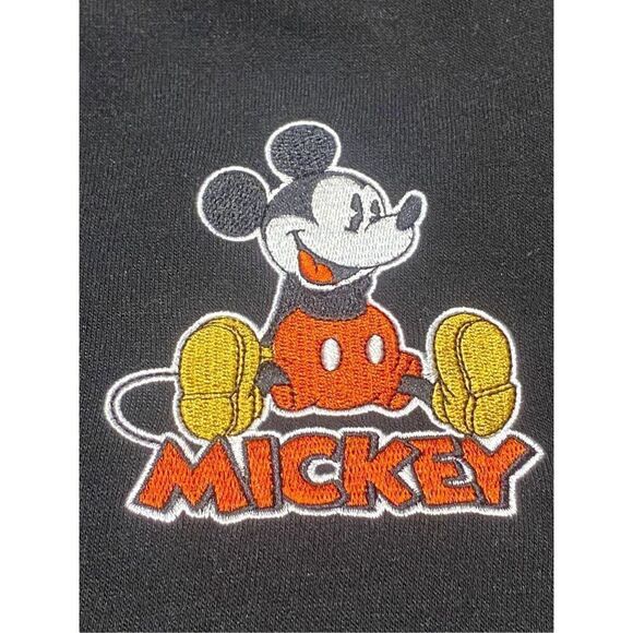 Disney Womens Black Mickey Mouse Embroidered Lounge Sweatpants Size Small NWT - Picture 3 of 5